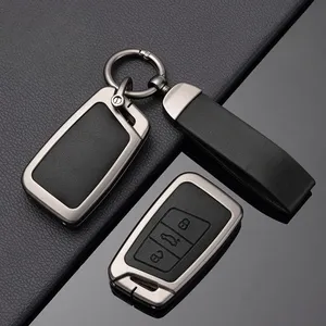 Guscio Protettivo in Lega di Zinco per Chiave Telecomando Auto <span class=keywords><strong>Skoda</strong></span> <span class=keywords><strong>Kodiaq</strong></span>, Portachiavi con Fibbia, <span class=keywords><strong>Accessori</strong></span> Keyless - Product Image 5