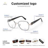 Montures de lunettes en métal de style rétro ODM/OEM prévention de la rouille pour les femmes pour l'intérieur et l'extérieur fabriquées par un spécialiste des lunettes
