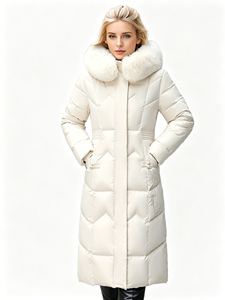Parka <span class=keywords><strong>Impermeabile</strong></span> con Cappuccio da <span class=keywords><strong>Donna</strong></span>, Stile Casual Europeo e Americano, Giacca Imbottita Calda e Spessa - Product Image 6