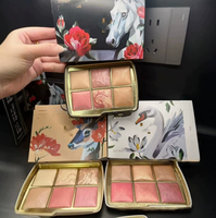 Nouvelle palette de fards à joues en gros, 6 teintes, poudre pressée pour le visage, produit cosmétique, fournisseur de marque privée