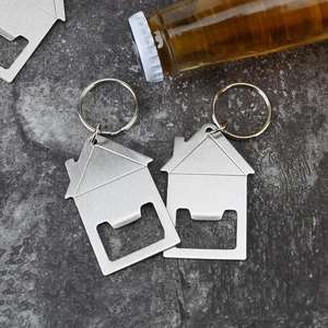 Xuan Rui House-Shaped <b>Bottle</b> <b>Opener</b> <b>Keychain</b> Metal Portable Beer <b>Opener</b> Promotional Gift Logo Printable - Product Image 1