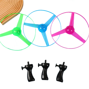 Disque volant à éclairage LED, hélicoptère à hélices, jouets d'extérieur pour enfants, toupie en plastique, soucoupes volantes UFO, sports et jeux amusants - Product Image 1