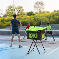 Chariot de transport portable à 4 roues en tissu Oxford pour balles de tennis et de pickleball, capacité 140 ou 175 balles, vente directe usine chinoise, offre spéciale