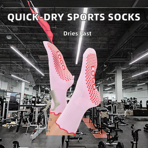 Chaussettes de sport respirantes à séchage rapide pour femmes et hommes - Chaussettes de course à pied, de cyclisme et de marathon professionnelles antidérapantes - Product Image 2