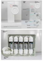 Sistem Pemurni Air Alkali UF 5 Tahap untuk Rumah Tangga, Dapur, Meja Dapur, Dinding, Minum Langsung, Karbon Tempurung Kelapa, Mineral