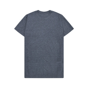 Camiseta Ligera de Punto de Poliéster/Algodón, Lisa, de Manga Corta, para Hombre, Silueta Relajada, Antiarrugas, Transpirable, para Días Soleados - Product Image 1