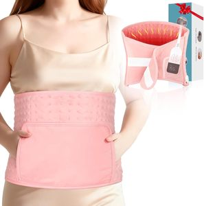 Waschbares Heizkissen mit Einstellbarer Temperatur, Wiederverwendbarer Elektrischer Bauch- und Taillenwärmegürtel für den Heimgebrauch mit Zeitschaltuhr - Product Image 1
