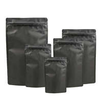 Sachet Doypack en aluminium mat avec fermeture à glissière pour le stockage d'aliments secs et de café