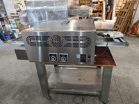 Four à pizza à gaz commercial de 20 pouces HGP-2 en acier inoxydable GPL neuf pour restaurants, hôtels et boulangeries