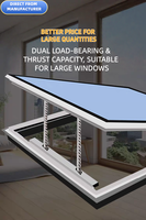 Nuevo Abreventanas Automático de Aleación de Aluminio con Sensor de Lluvia para Tragaluces, Techos y Cocinas