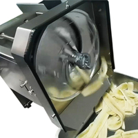 Commerciële elektrische bananenchips snijmachine, plantainchips snijmachine, verstelbare dikte 1-10mm voor snackverwerkingslijn