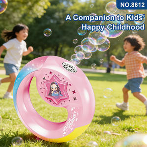 Bracelet lumineux LED 7 couleurs personnalisé, machine à bulles portable mains libres pour les fêtes d'enfants, vente en gros - Product Image 5