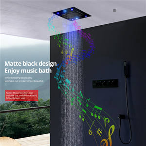 Lemfo SUS 304 — pommeau <span class=keywords><strong>de</strong></span> <span class=keywords><strong>douche</strong></span> à Led, 400x400mm, convertisseur <span class=keywords><strong>de</strong></span> couleurs, éclairage <span class=keywords><strong>de</strong></span> pluie, <span class=keywords><strong>douche</strong></span> à musique, 16 couleurs - Product Image 4