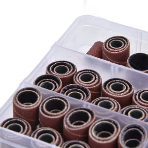 PEXMIENTAS 132 Pieces <strong>Sanding</strong> Drum Set with Free Box Including Drum Sander <strong>Sanding</strong> Sleeves <strong>12</strong> Pieces Drum Mandrels - Product Image 2