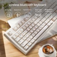Clavier EWEADN V97 95% PBT Tri-mode rétroéclairé RGB, rechargeable par USB, frappe silencieuse, résistant aux éclaboussures, avec interrupteurs Kailh