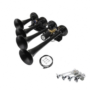 Tz-316 <span class=keywords><strong>4</strong></span> Train Treble Air Control Modifié Klaxon Électrique Quatre Tubes Ligne Droite Sifflet À Vapeur Camion - Product Image 1