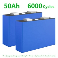 Batterie lithium-ion prismatique Lifepo4 GREATPOWER 3.2V 50Ah 6000 cycles rechargeable pour les systèmes de stockage d'énergie solaire