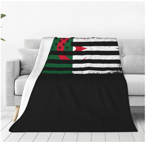 Couverture Algérie en flanelle toutes saisons pour canapé, lit et cinéma – Taille complète - Product Image 1