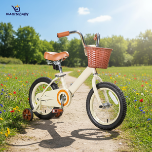 Vélo pour enfants, garçons et filles, <span class=keywords><strong>3</strong></span> ans et plus, <span class=keywords><strong>roues</strong></span> d'apprentissage, panier, cadre en acier carbone, frein à patin, vélo à pédales de 12, 14, 16, 18 pouces - Product Image 1