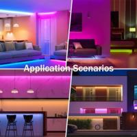 Tren baru 5V 7W/M dapat dipotong fleksibilitas lembut dapat ditekuk COB RGB Led Strip Ip30
