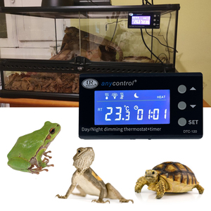Thermostat de gradation <span class=keywords><strong>jour</strong></span>/<span class=keywords><strong>nuit</strong></span> avec affichage LCD de minuterie prise EU/US/UK pour aquarium aquatique et reptile et terrarium - Product Image 2