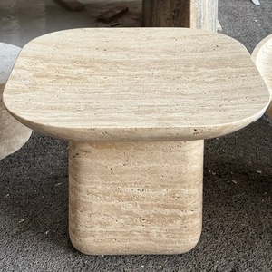 Vente en gros de grandes dalles de travertin poli de qualité supérieure pour <span class=keywords><strong>salon</strong></span> de luxe, table à manger moderne sur mesure - Product Image 5