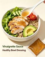 Vinaigrette Personnalisée, Emballage en Sachet Assorti pour Salade, Repas Légers et Sandwichs, Fournisseur OEM