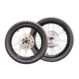 Sur-RON ชุดล้อผึ้งไฟ17x1.60 "17x2.15" ชุดยาง<span class=keywords><strong>ล้อ</strong></span>จักรยานสกปรกสีเงินสำหรับ Light Bee x surron BIKE supermoto - Product Image 4