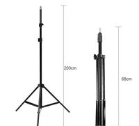 Équipement de photographie de studio Support de lumière de 2 mètres avec vis de 1/4 "pour produit Video Portrait Studio Soft Box