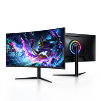 Moniteur de jeu incurvé ultra-large Rebekah 34 pouces WQHD 3440x1440, fréquence de rafraîchissement 200 Hz, 1 ms, RGB 100 % sRGB, dalle VA, moniteur de bureau
