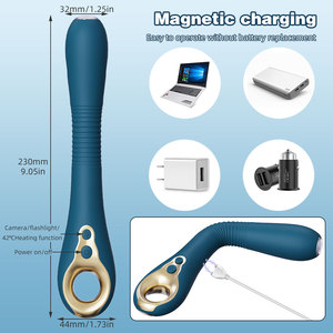 360 °   Varita Visual Flexible con Control por Aplicación e Iluminación LED para Uso Vaginal, Cervical y Anal, Juguete Sexual con 9 Modos de Vibración - Product Image 4