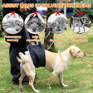 Adjustable Soft Fabric <strong>Dog</strong> <strong>Lift</strong> Harness-Portable Sling for Large <strong>Dogs</strong> Seniors Injured/Disabled <strong>Dogs</strong> &amp; ACL Surgery <strong>Support</strong> - Product Image 2