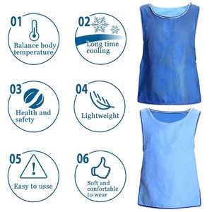 2023 nuevo estilo Ropa de verano Chaleco de enfriamiento de hielo evaporativo físico para hombres y mujeres - Product Image 3