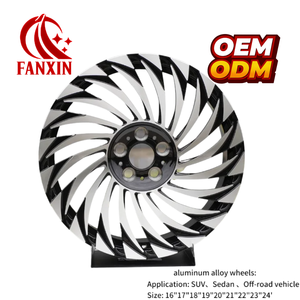 Jantes forgées multi-branches à cinq trous, chromées noires pour SUV et véhicules tout-terrain, 15, 16, 17, 18, 19, 20, 21 pouces, 5x143.1, 5x165.1 - Product Image 1