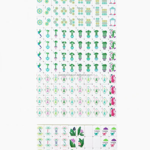 Luxury bamboo pattern 160 Acrylic Travel mahjong <b>Set</b> sunday mahjong tiles Mahjong Tiles American - Product Image 6
