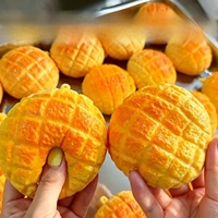 Jouet anti-stress style Hong Kong en forme de pain d'ananas, super gadget tendance, grande taille, à rebond lent