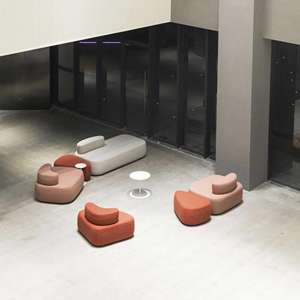 مجموعة حديثة من تشيسترفيلد متينة من القماش أريكة مكتب مريحة ترفيهية مقطعية أريكة غرفة معيشة غرفة انتظار - Product Image 4