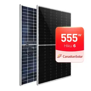 Panel Solar canadiense JA, módulos Mono de media célula, 550ww, 530w, 540w, 545w, mayor potencia de salida para comercial, marca de nivel 1