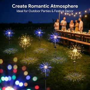 Luz Solar de Fuegos Artificiales LED para Exteriores, Impermeable IP65, Decoración para Jardín, Césped, Camino, Iluminación para Fiestas, Bodas y Paisajes - Product Image 2