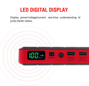 고품질 점프 스타터 휴대용 자동차 배터리 팩 12v 자동 배터리 충전기 리튬 배터리 부스터 점퍼 - Product Image 4