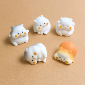 100 Pièces 20*28MM Figurines d'animaux en résine <span class=keywords><strong>3D</strong></span> Mini Hamsters Statues d'animaux mignons en miniature pour la décoration de jardin féerique extérieur - Product Image 6