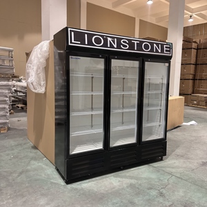 Refrigerador Vertical Comercial para Supermercados, Exhibidor de Bebidas con 1/2/3 Puertas de Vidrio, Enfriador Vertical para Bebidas - Product Image 4