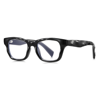 Lunettes de vue rétro carrées anti-lumière bleue en gros, monture TR CP de qualité supérieure pour hommes, plusieurs couleurs, lunettes de mode