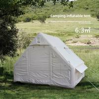 Tente double gonflable en tissu Oxford 420D, résistante aux UV, imperméable, portable, pour toutes les saisons, idéale pour le camping, les voyages et la maison - Vente chaude