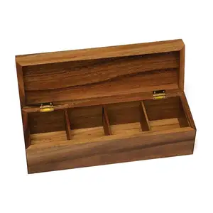 fortnum and mason wooden tea box tea storage wooden box 5 Compartment Large Tea Box