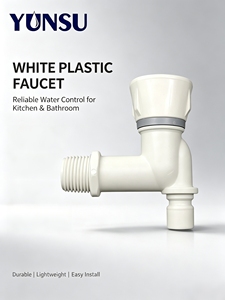 Robinet mural multi-structures en plastique breveté avec guide de sortie à rainure, débit d'eau colonnaire sans éclaboussures, économie d'eau, design moderne - Product Image 5