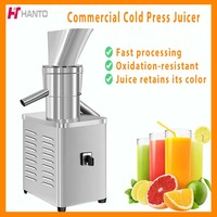 Commerciële koudgeperste sapcentrifuge, slowjuicer, hoge efficiëntie, ruimtebesparend, geen schillen, brede opening, pulp-sap scheiding.