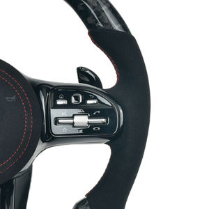 พวงมาลัยหุ้มหนังคาร์บอนไฟเบอร์แบบกำหนดเอง สำหรับรถยนต์เมอร์เซเดส-เบนซ์ ซี-คลาส จี-คลาส ซี-คลาส เอ็มเอ็มจี จีที 63 ดับเบิลยู204 205 เอ็มเอ็มจี - Product Image 5