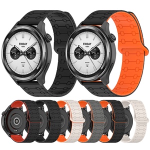 Cinturino in Silicone per <span class=keywords><strong>Huawei</strong></span> <span class=keywords><strong>Watch</strong></span> GT6 GT5 <span class=keywords><strong>Pro</strong></span> GT4 <span class=keywords><strong>GT3</strong></span> GT2, Bracciale Magnetico Sportivo per Xiaomi <span class=keywords><strong>Watch</strong></span> S4 S3 S2 S1 Active - Product Image 2