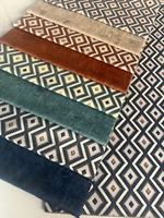 ZHEJIANG haute qualité de tissu de velours imprimé en 3D de style MAROC tissu de canapé d'impression 3D FDY